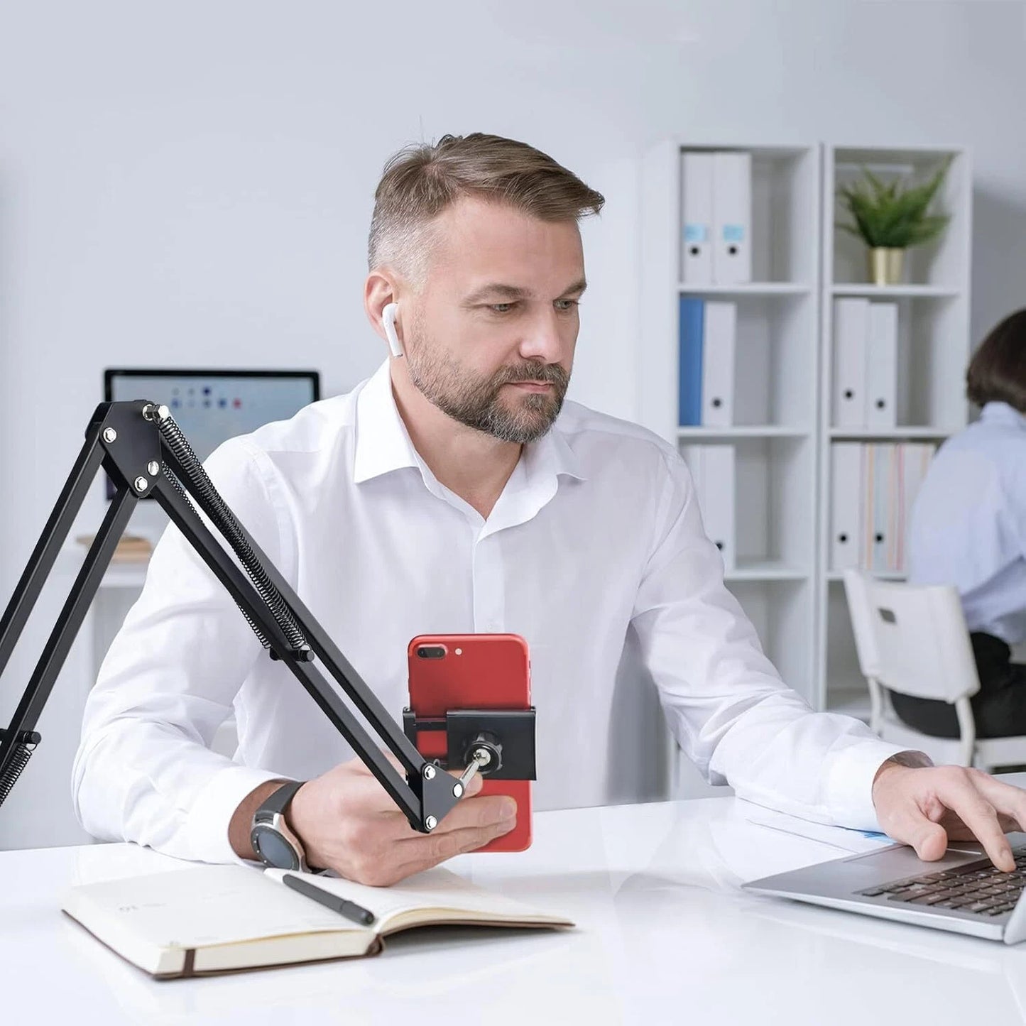 Brazo Flexible para Celular y Tablet | Soporte Escritorio/Cama
