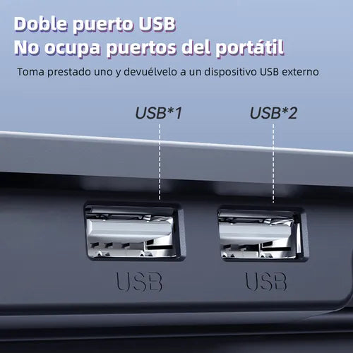 Cooler para Laptop 6 Ventiladores RGB con Regalo Aspiradora o Kit  de limpieza 7 en 1