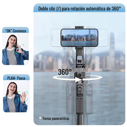 Trípode C17 Smart 360° | Captura el Momento Perfecto con Inteligencia Artificial