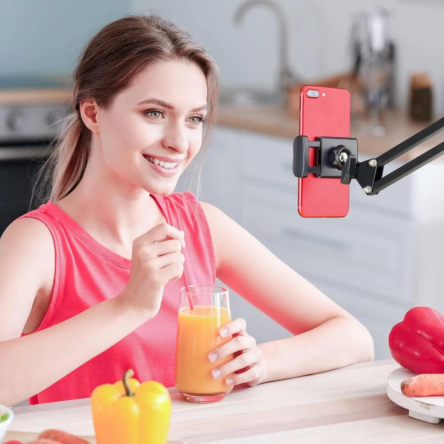Brazo Flexible para Celular y Tablet | Soporte Escritorio/Cama