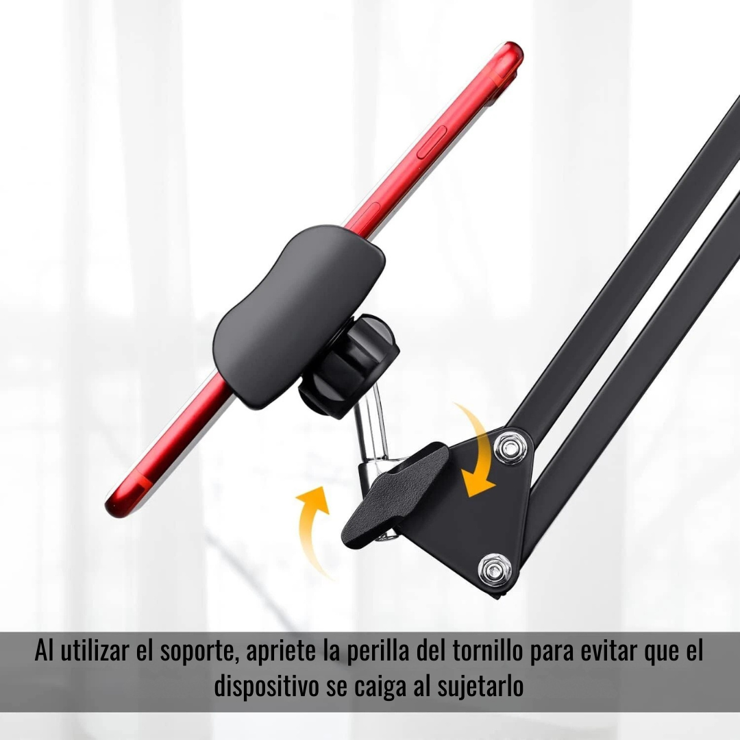 Brazo Flexible para Celular y Tablet | Soporte Escritorio/Cama