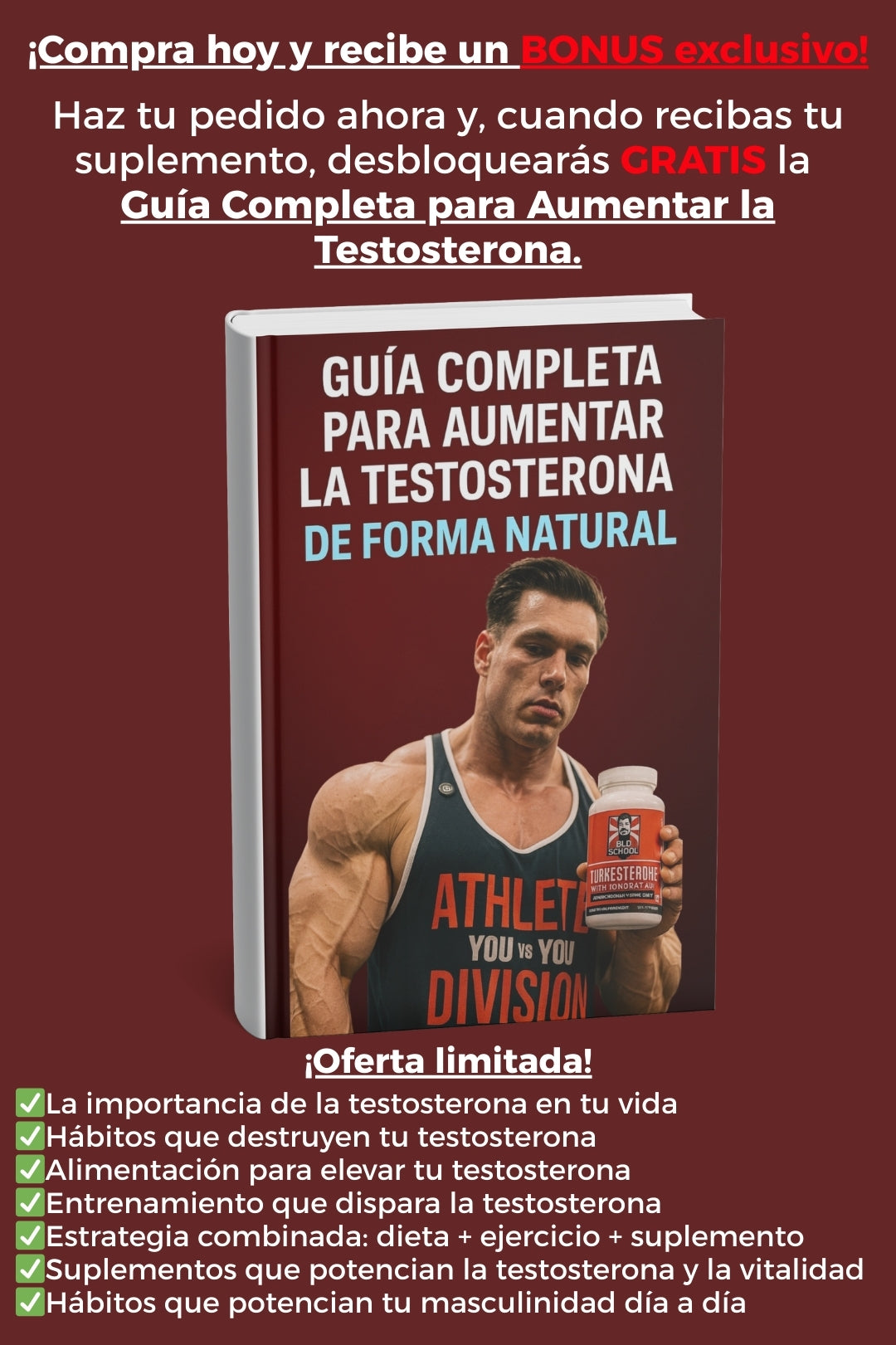Turkesterone - Cápsulas de Ajuga Turkestanica con Tongkat Ali para Resistencia, Fuerza y Vitalidad Masculina (120 Cápsulas)