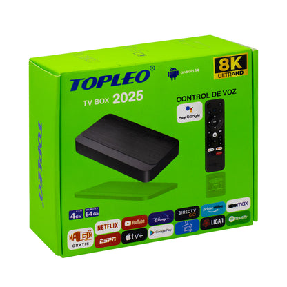 TV Box 2025 8K con Control de Voz| Doble Banda WiFi