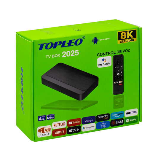 TV Box 2025 8K con Control de Voz| Doble Banda WiFi